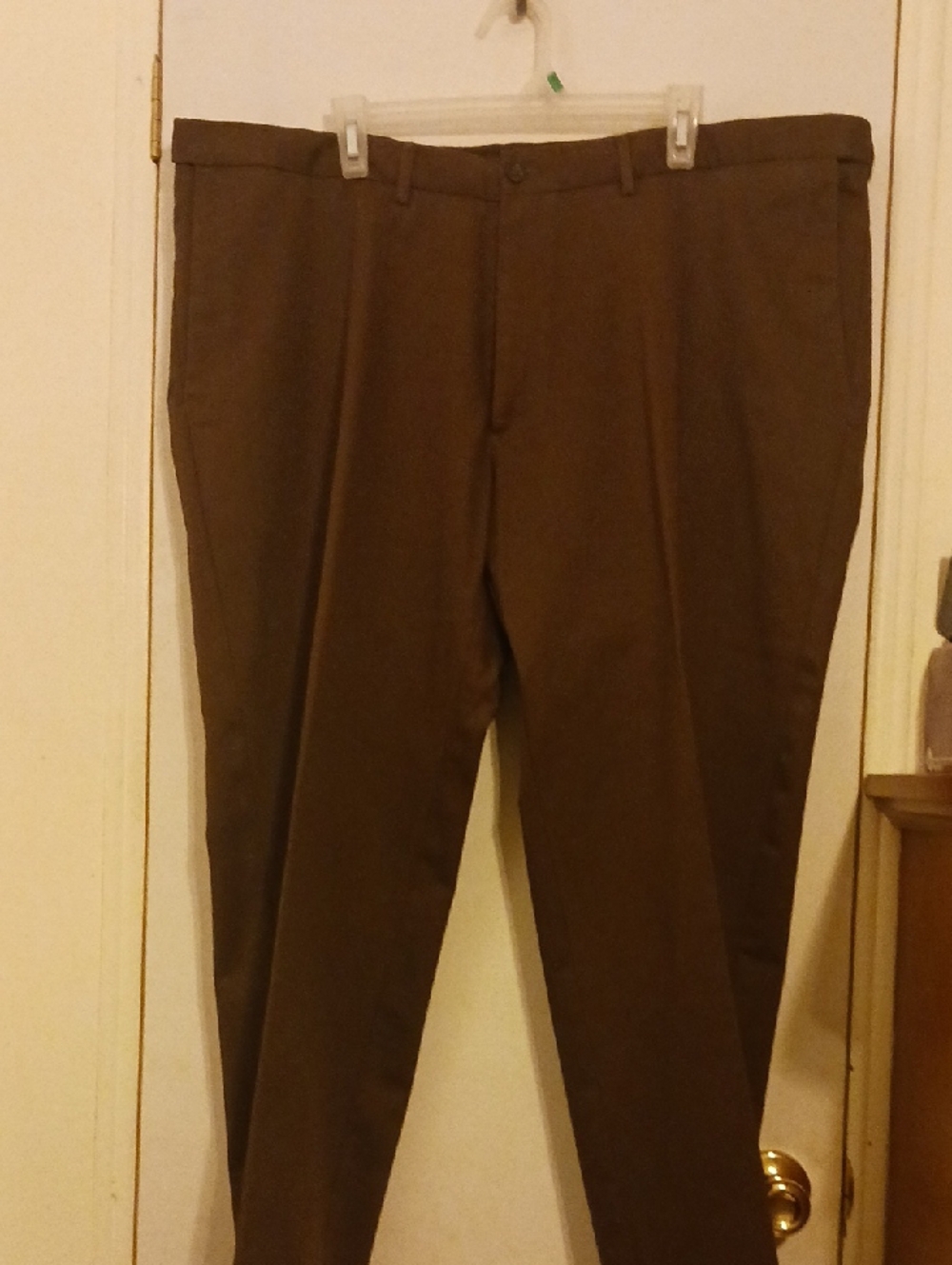 Haggar Brown Men's Dress Pants - Straight Leg